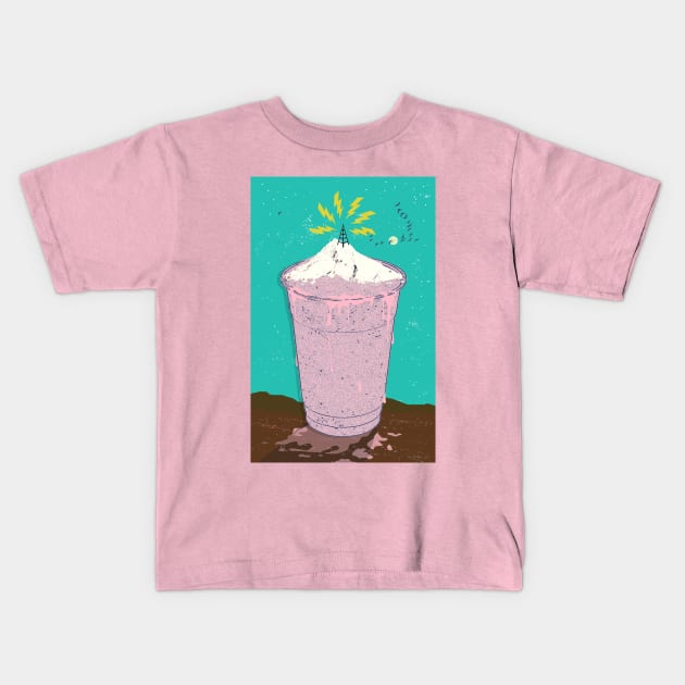 Milkshake Antenna Kids T-Shirt by Showdeer